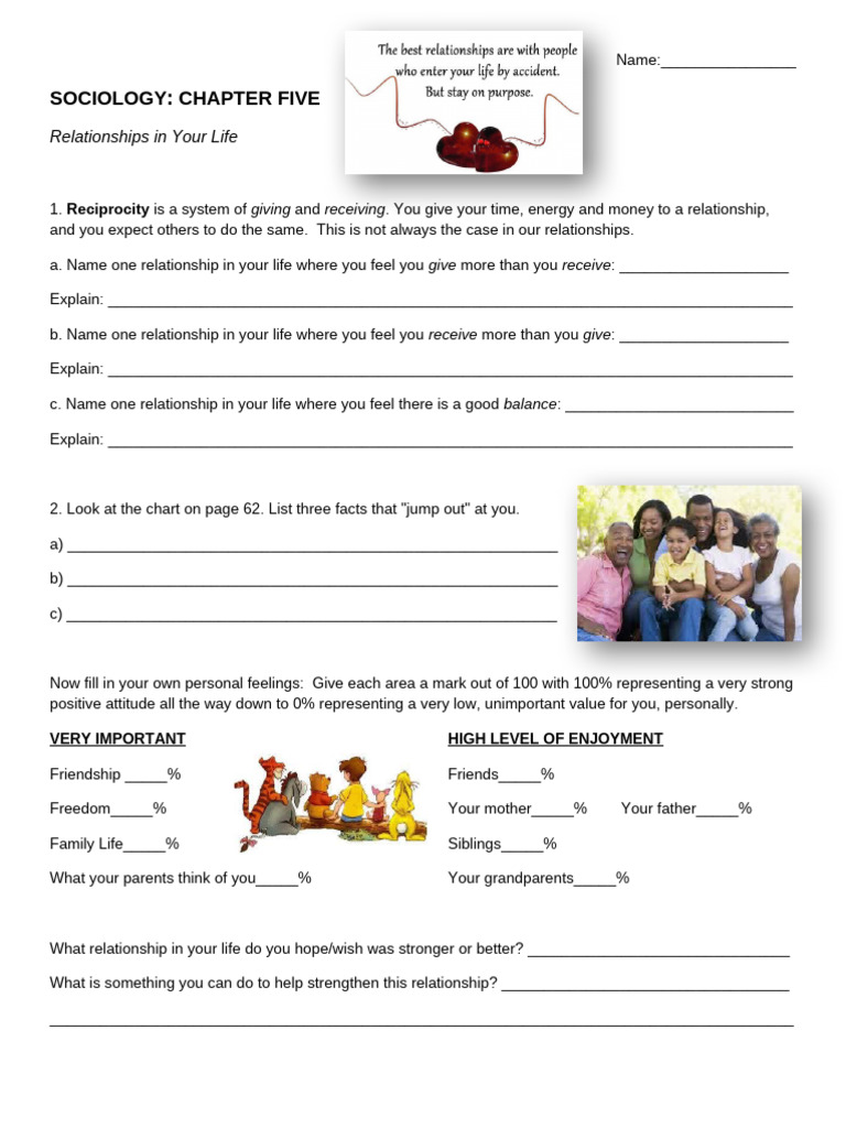 Understanding Relationships and Friendships | PDF | Behavioural ...