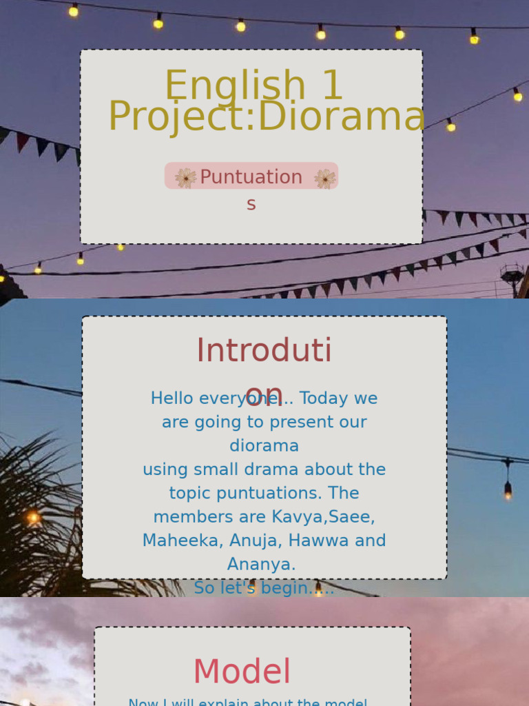 English 1 Project | PDF | Punctuation | Question