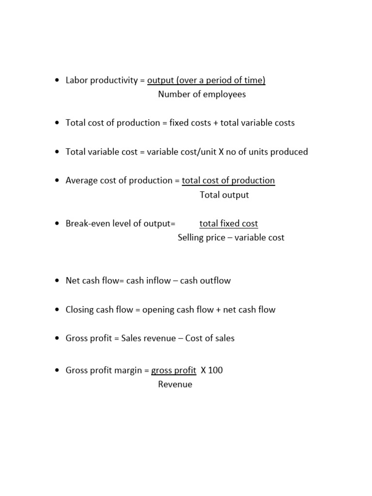 Financial Metrics and Formulas Guide | PDF