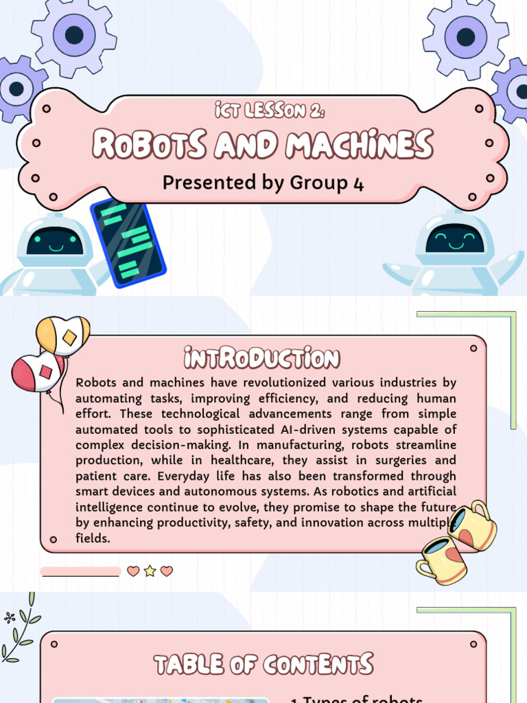 Types and Functions of Robots | PDF | Robot | Robotics