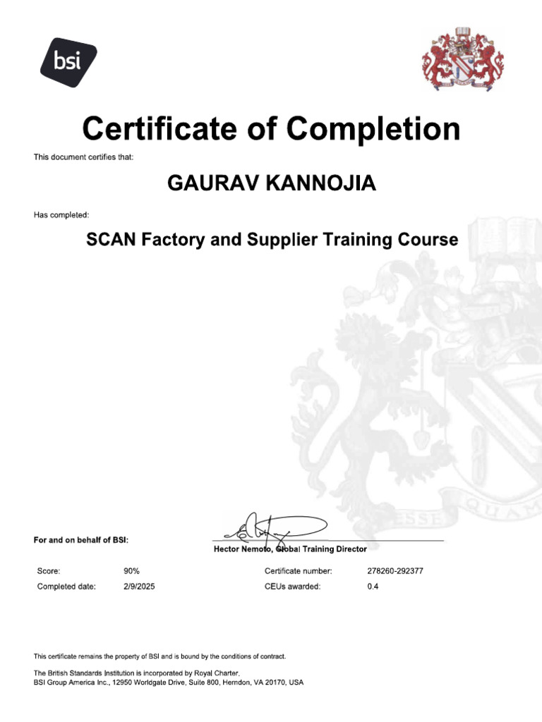 Scan Certifictae | PDF