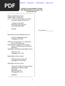 Abrego Garcia Complaint