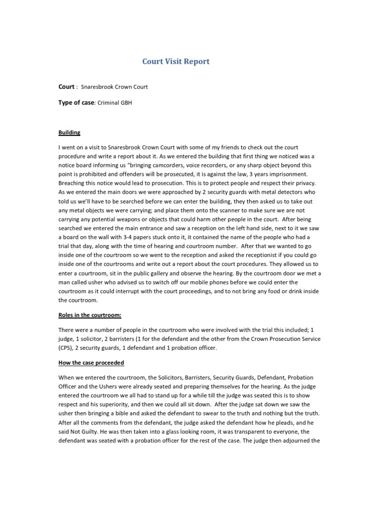 Court visit for students picture