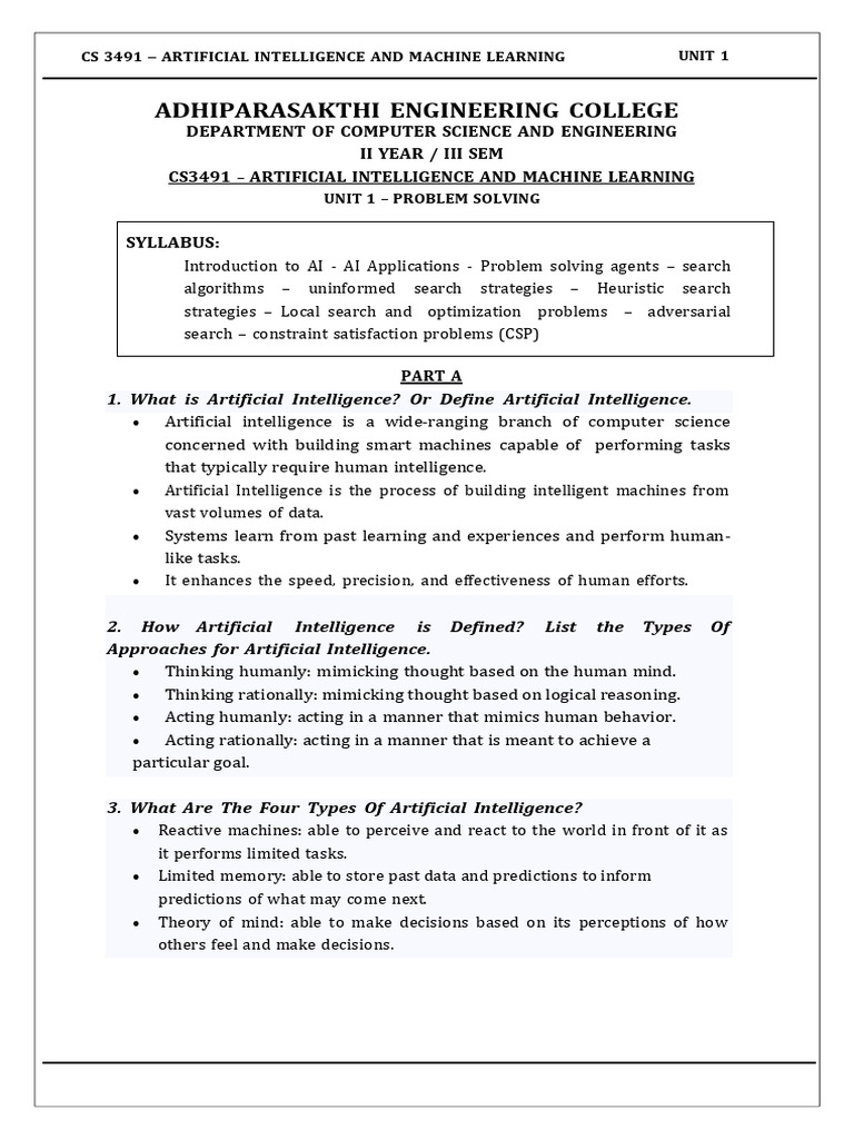 AI and Machine Learning Overview | PDF | Artificial Intelligence ...