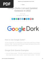 Google Dorking Handbook Overview | PDF | File Format | Computing
