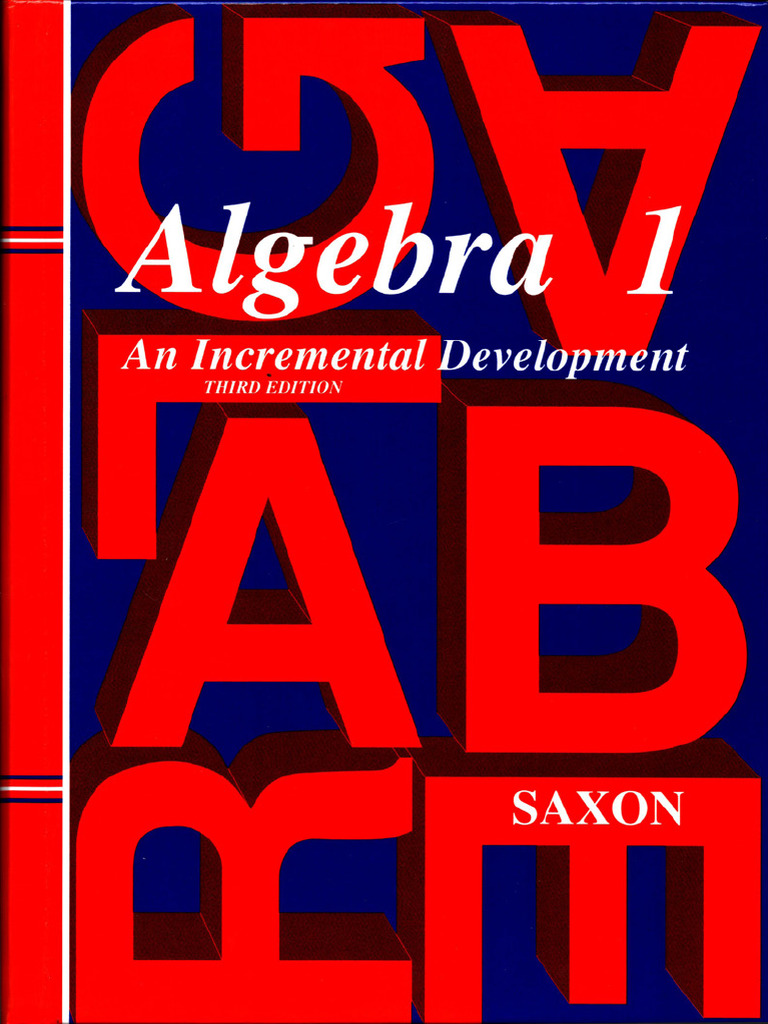Saxon Algebra 1 | PDF