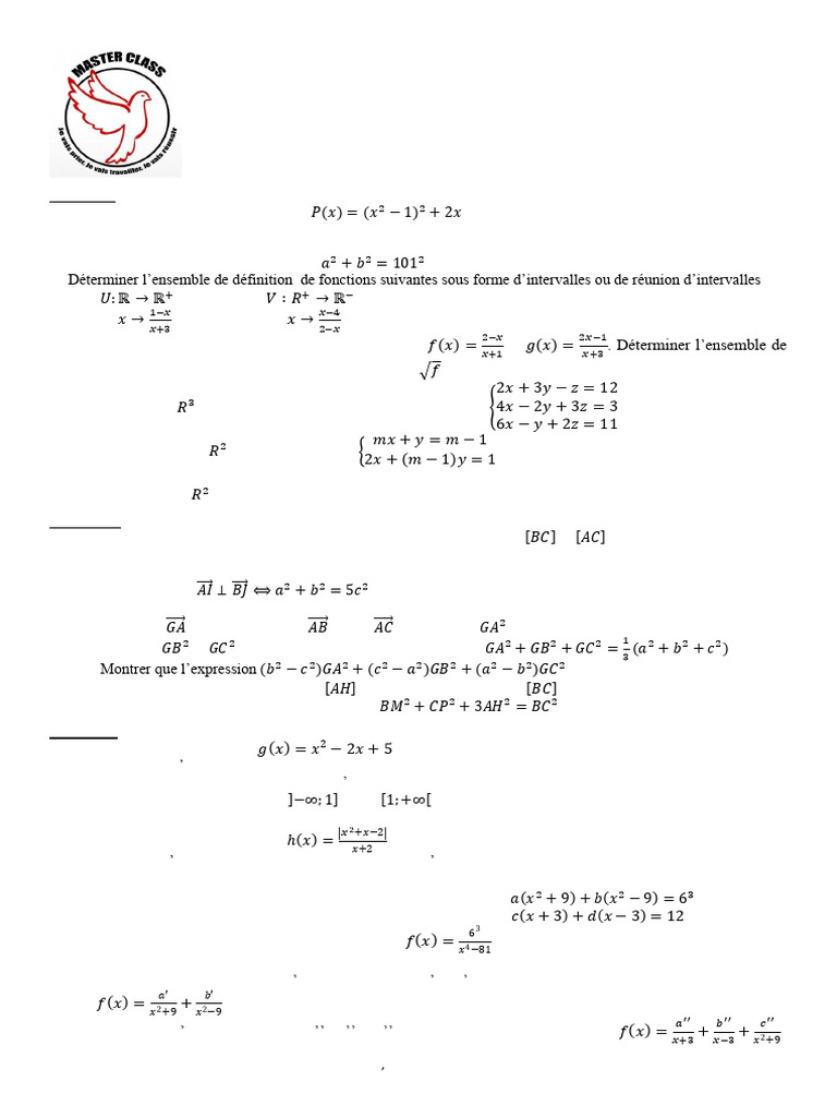 Exercice de Mathématiques Triangle Master 2 | PDF | Nombre réel | Triangle