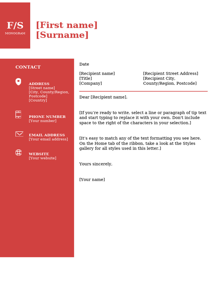 Contact Letter Template Guide | PDF