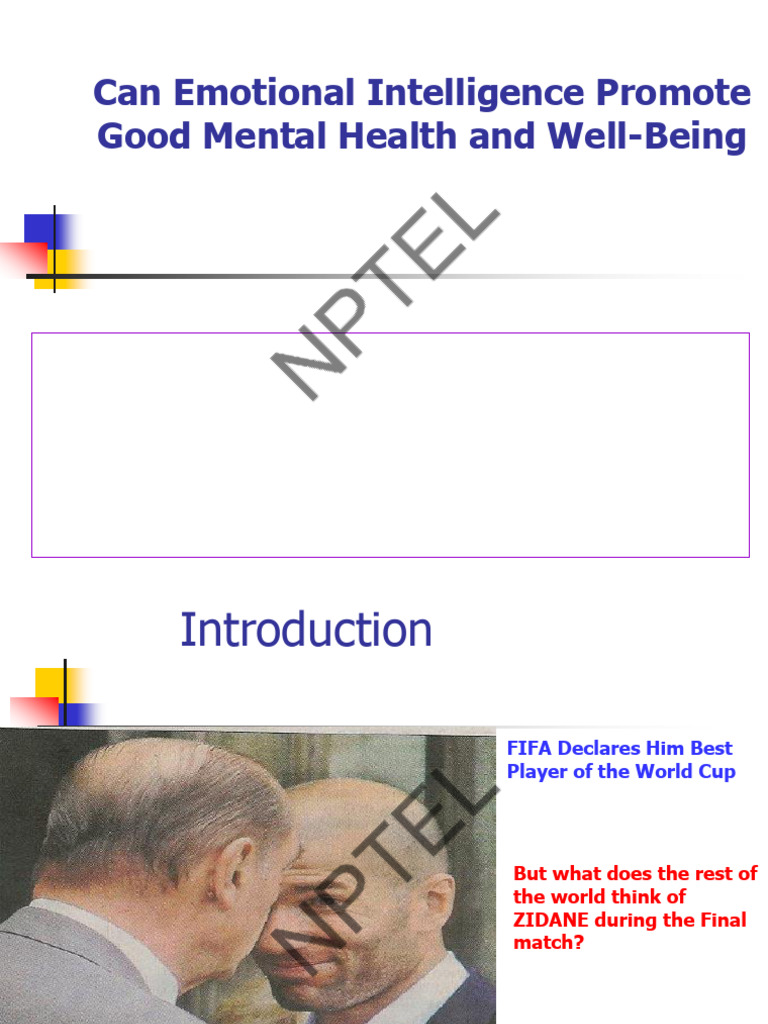 Emotional Intelligence and Mental Health | PDF | Happiness | Emotional ...