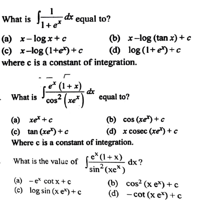 Indef Integral | PDF