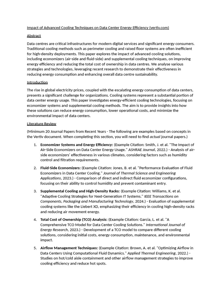 Advanced Cooling for Data Center Efficiency | PDF | Data Center ...