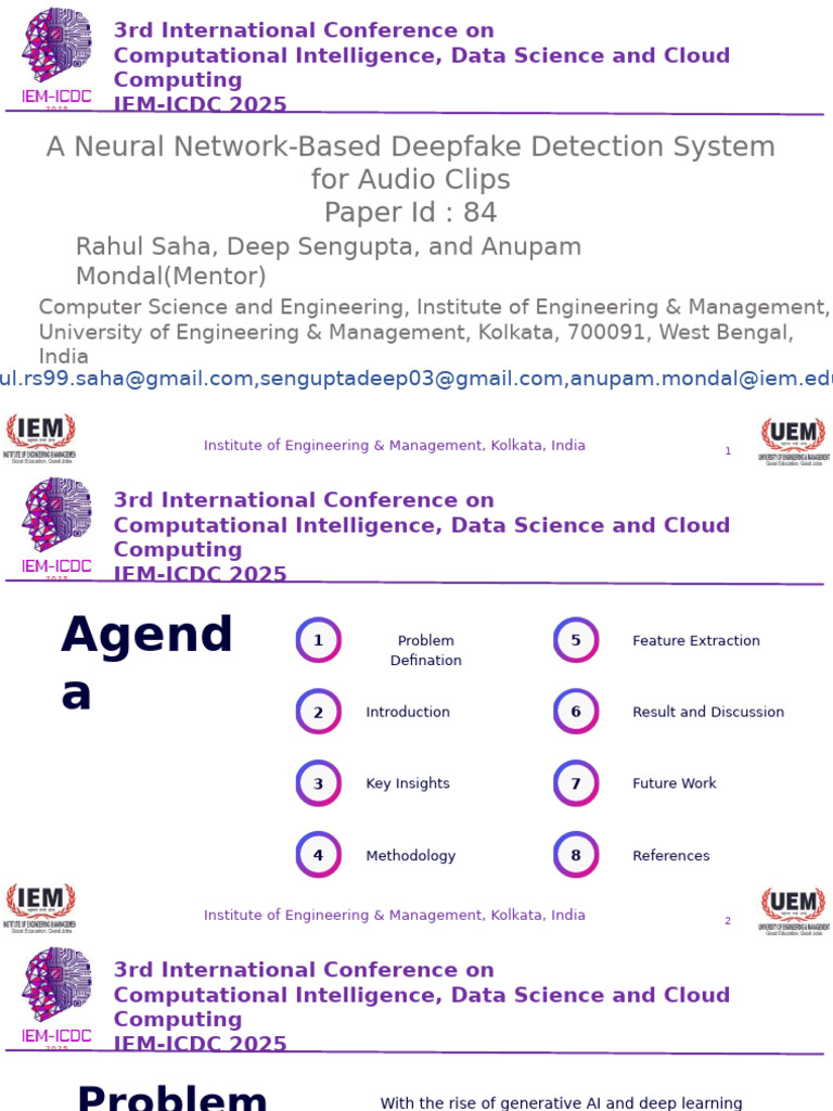Audio Deepfake Detection Using CNN | PDF | Spectral Density | Root Mean ...