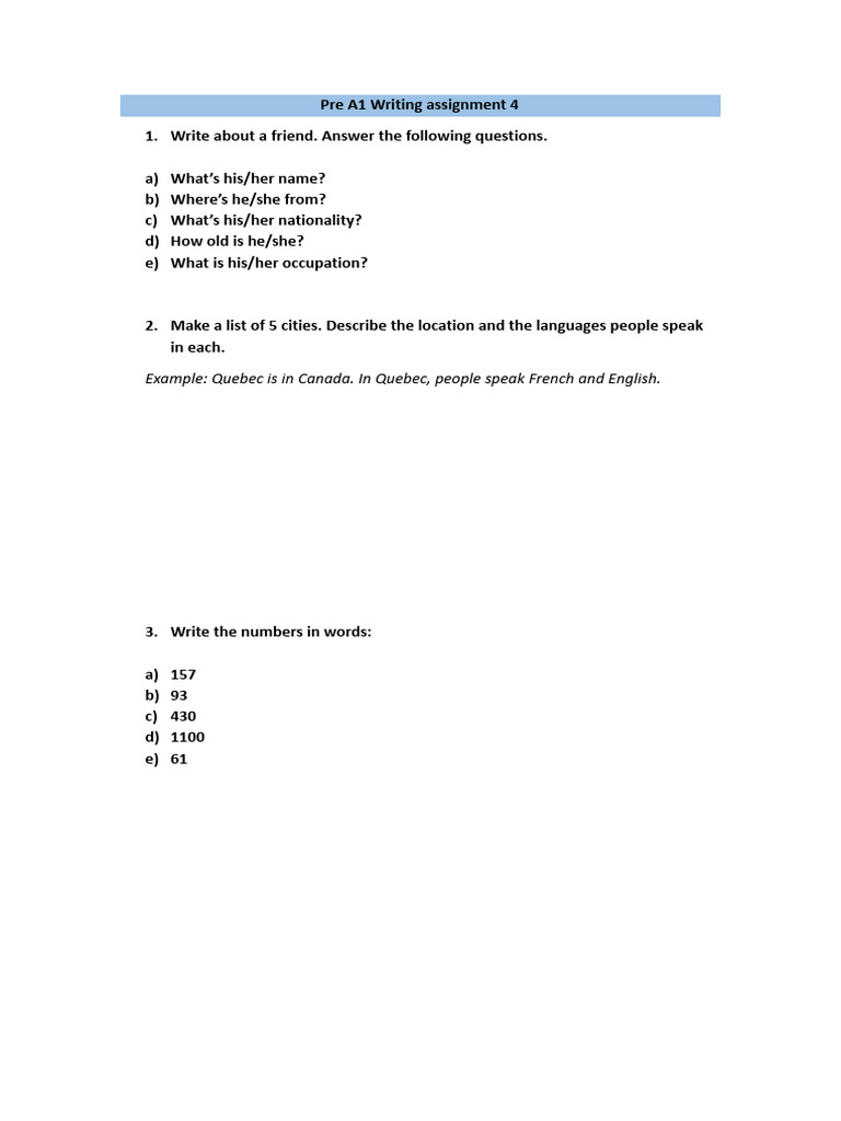 Writing Assignment 3 | PDF