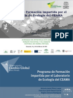 Formación impartida por el Laboratorio de Ecología del Centro Andaluz de Medio Ambiente