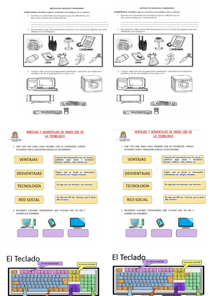 guia de tecnologia 1er periodo 4to grado | PDF