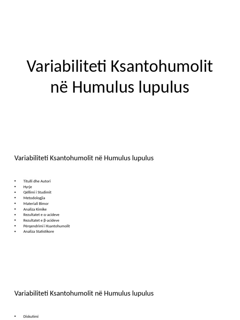Humulus | PDF