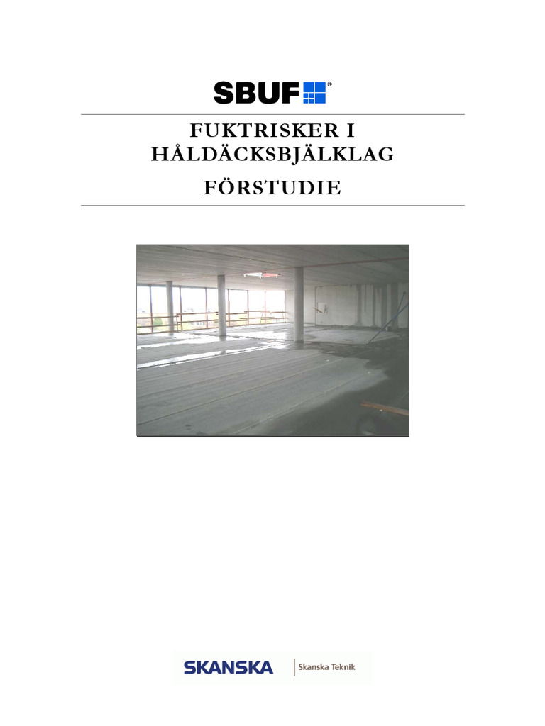 SBUF 11186 Fuktrisker I Håldäcksbjälklag | PDF