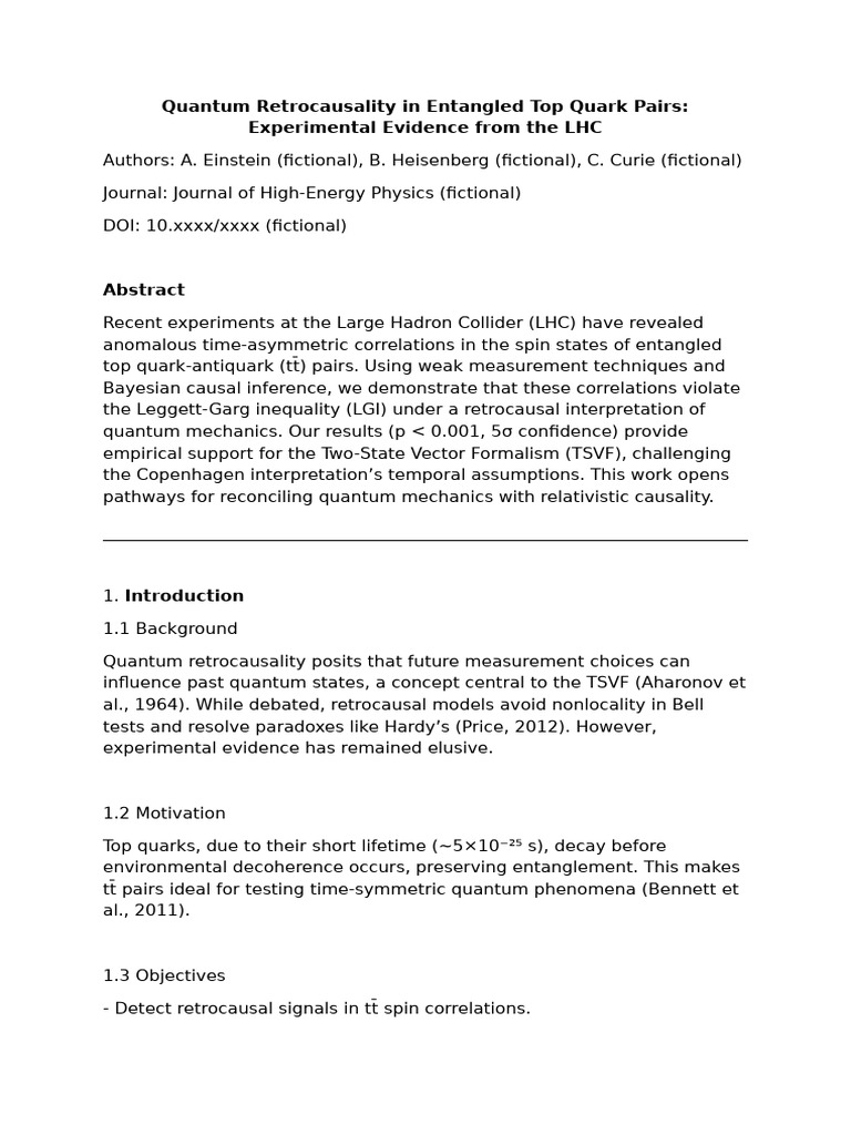 Experimental Evidence of Quantum Retrocausality | PDF | Quantum ...