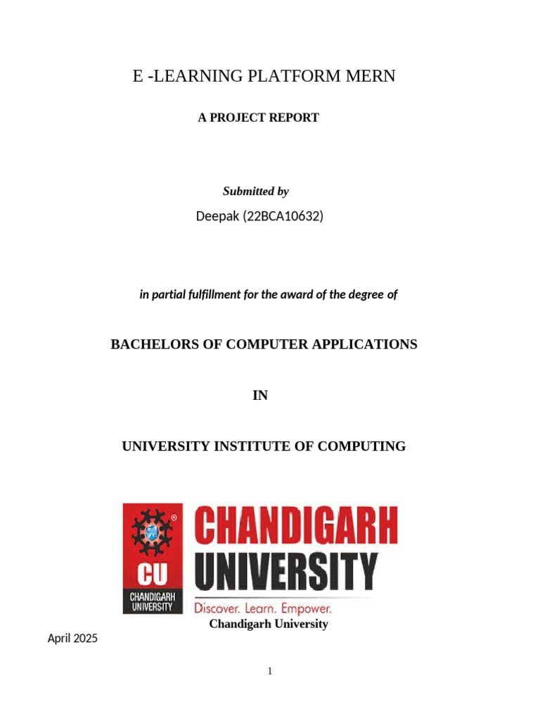 22BCA10632 Deepak Kumar | PDF | Educational Technology | Learning