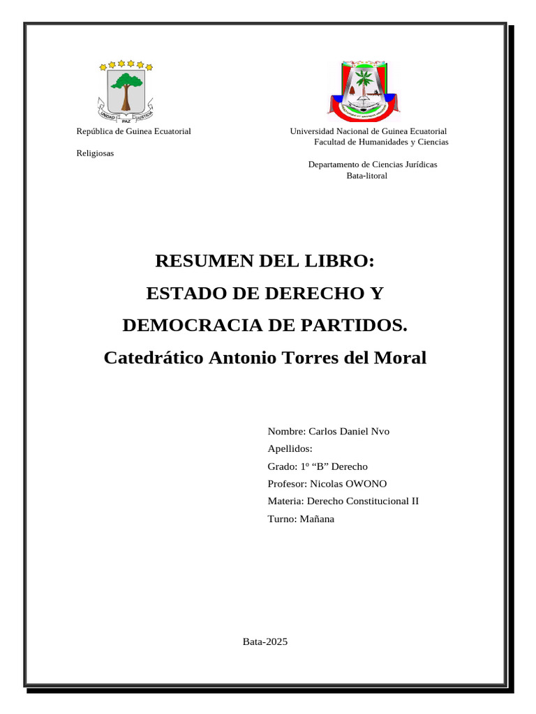 Estado de Derecho y Democracia de Partidos | PDF | Constitución ...