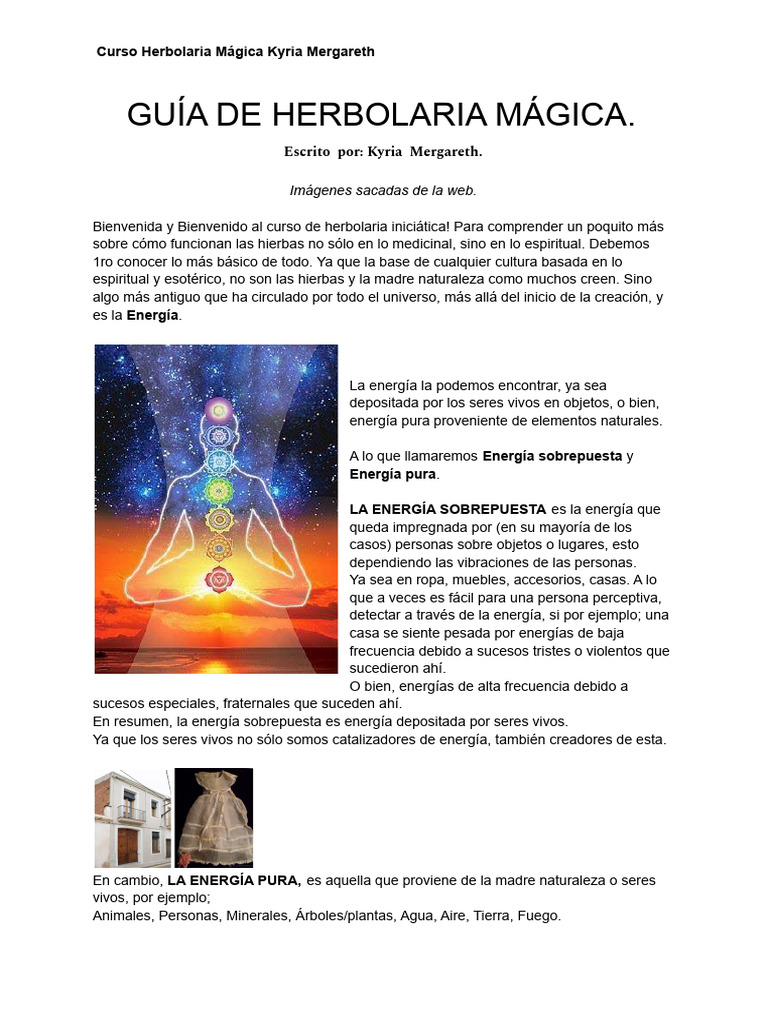 Curso de Herbolaria Mágica - Kyria Mergareth | PDF