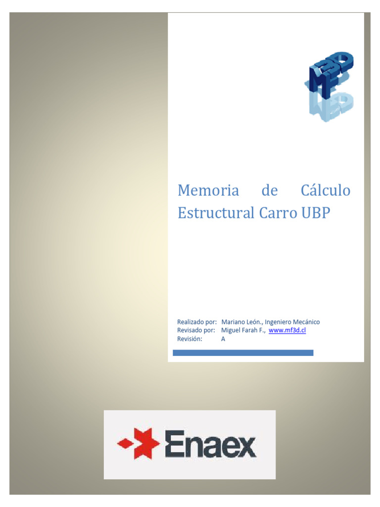 Verificación Estructural Carro UBP | PDF | Pascal (Unidad ...