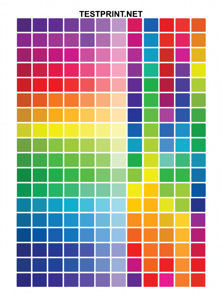 Test Print Color Chart | PDF