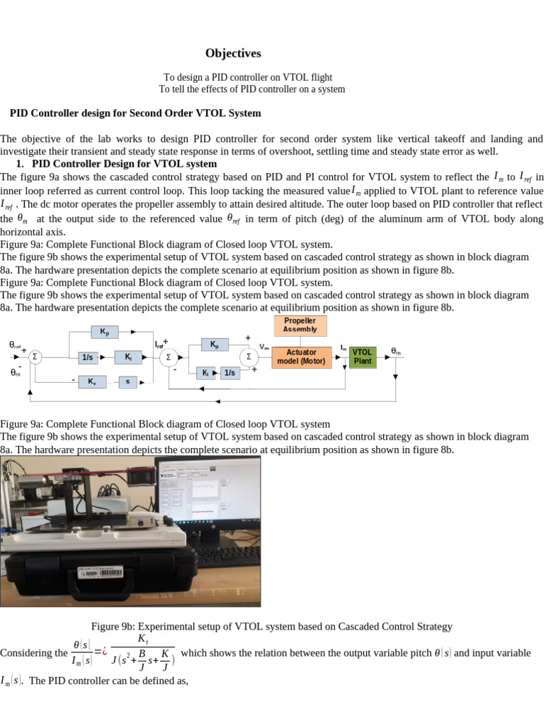 PID Controller Design for VTOL Systems | PDF | Mechanics | Control Theory