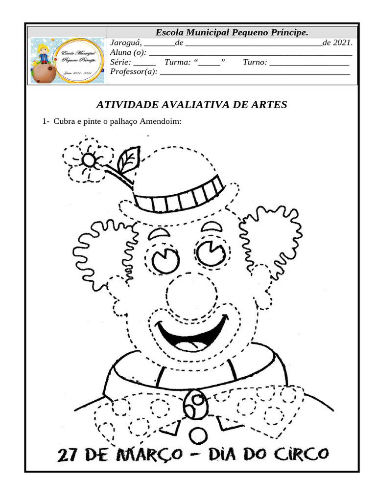 Atividade Avaliativa de Artes | PDF