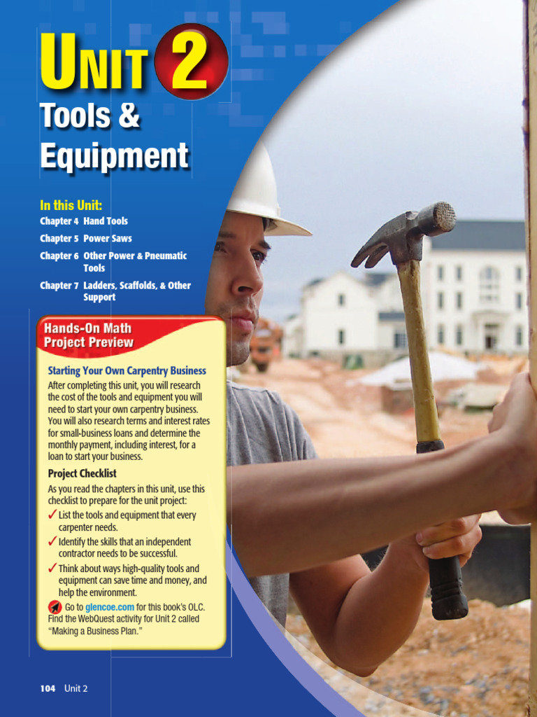 Essential Tools for Carpentry Business | PDF | Screw | Hammer