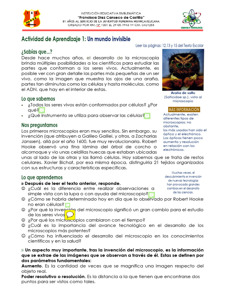 Evolución y impacto del microscopio | PDF | Microscopio