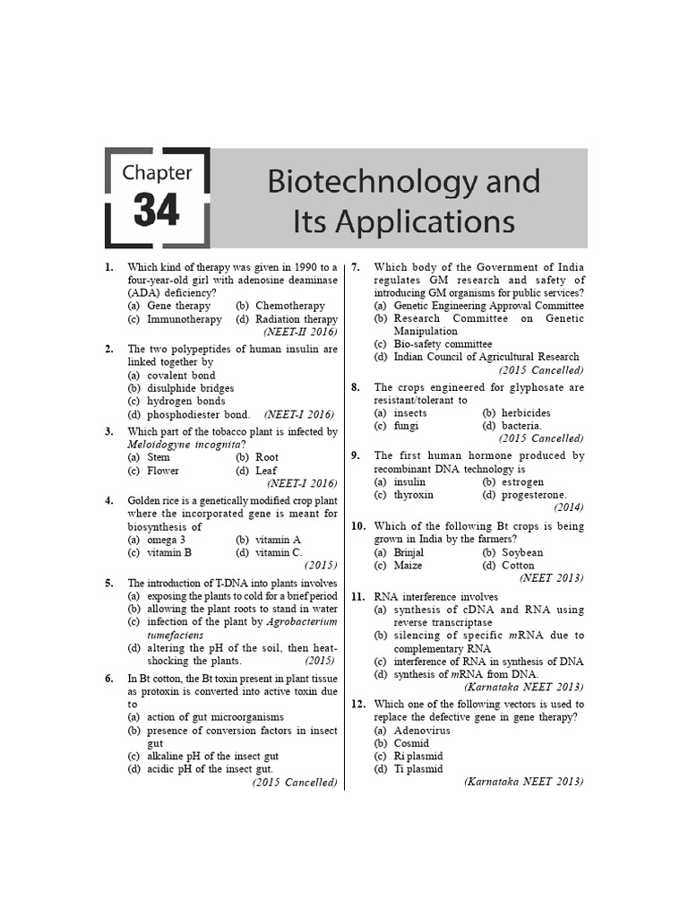 Biotechnology Applications and Innovations | PDF | Genetically Modified ...