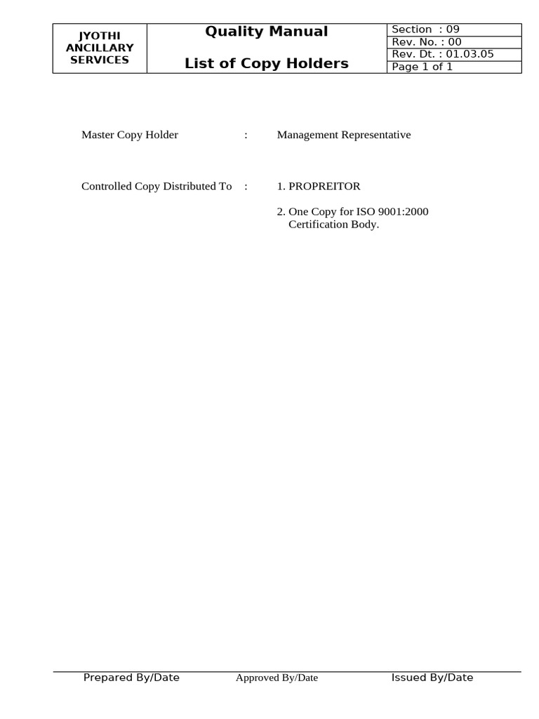 09 List of Copy Holders-Ok | PDF