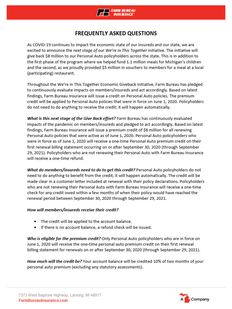 GiveBack Faq Premium 111620 | PDF | Insurance | Business