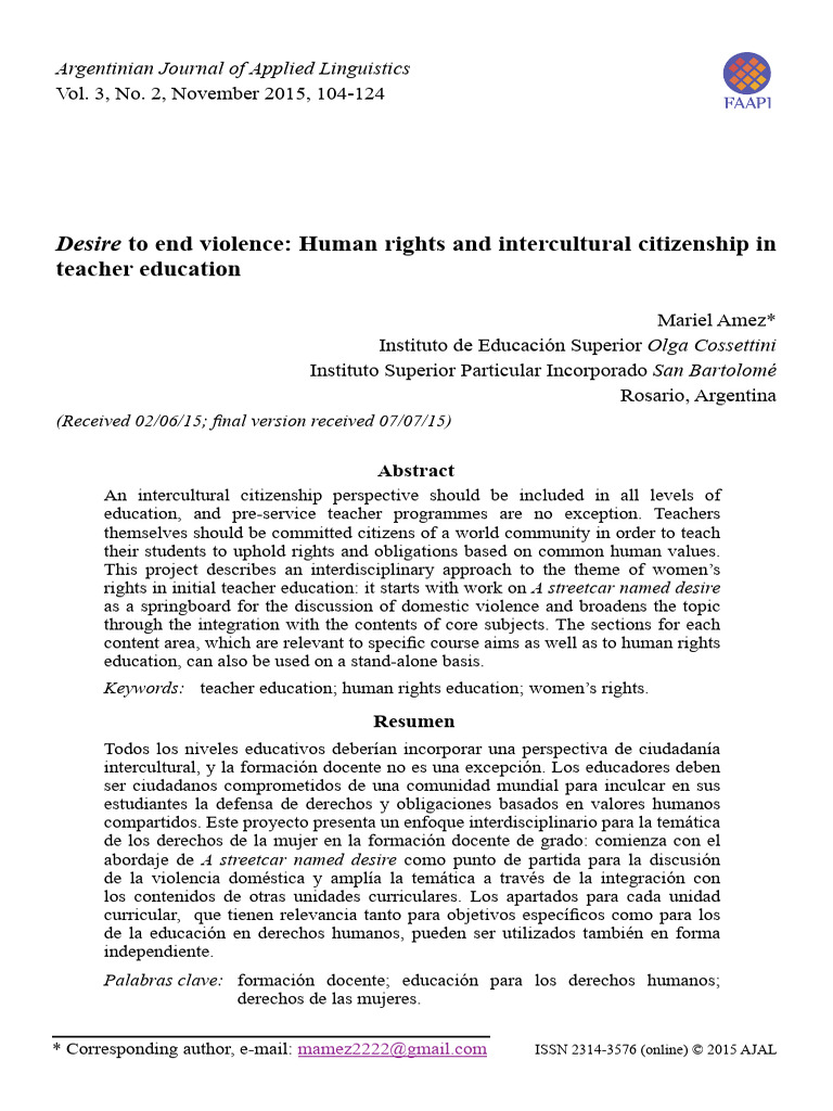 Intercultural Citizenship in Teacher Education | PDF | Educational ...