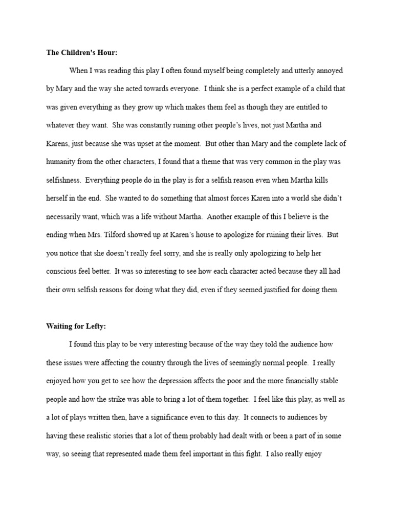 Play Log #1 - Period Scene Study | PDF
