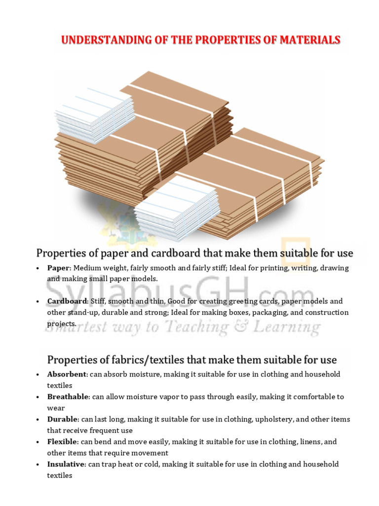 2.0.3 Understanding of The Properties of Materials | PDF | Concrete ...