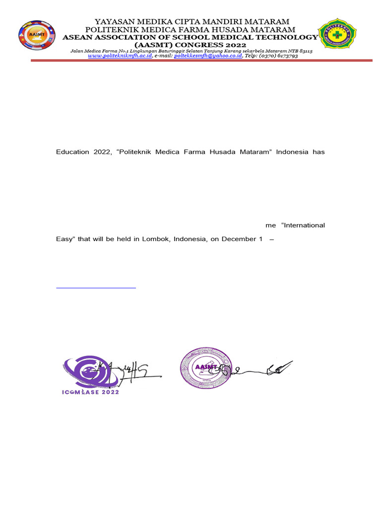 Invitation Asean | PDF