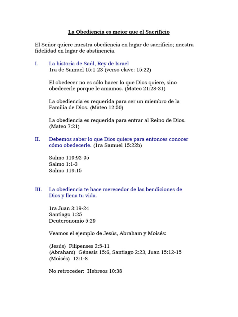 La Obediencia en la Fe Cristiana | PDF