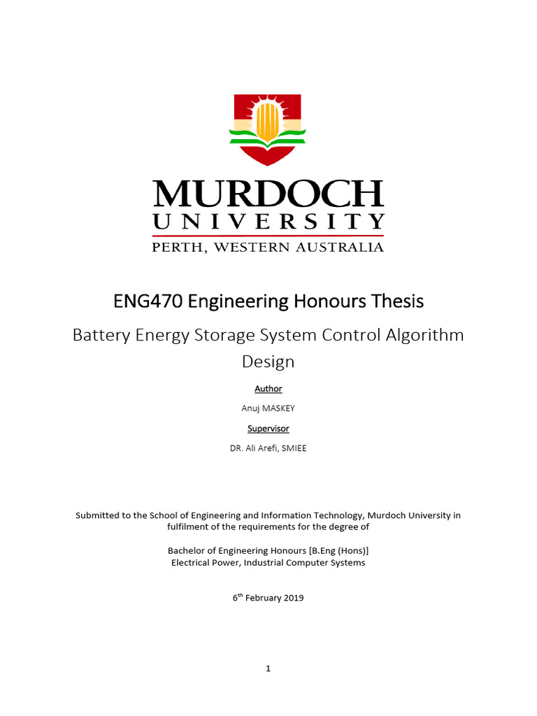 Battery Control Algorithm for Microgrid | PDF | Electrical Grid ...