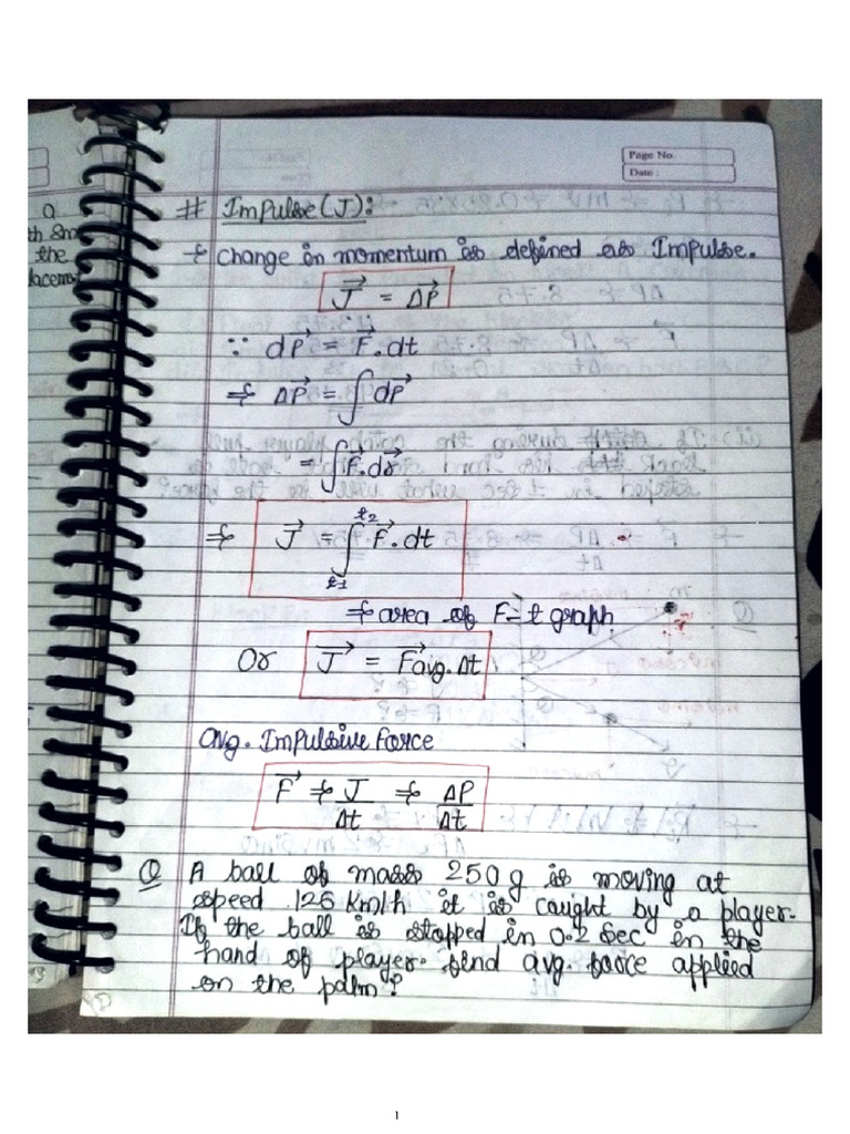 Linear Momentum From Impulse | PDF