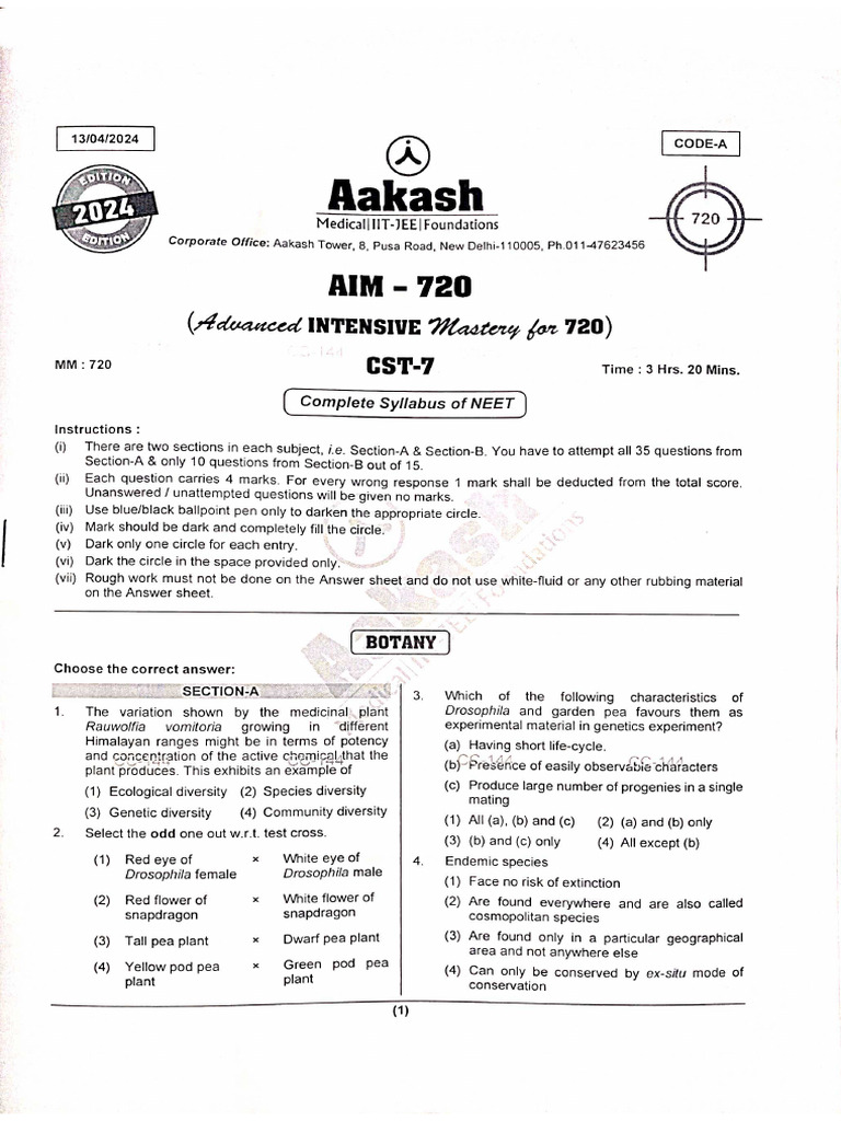 Intensive CST 7 2024 | PDF