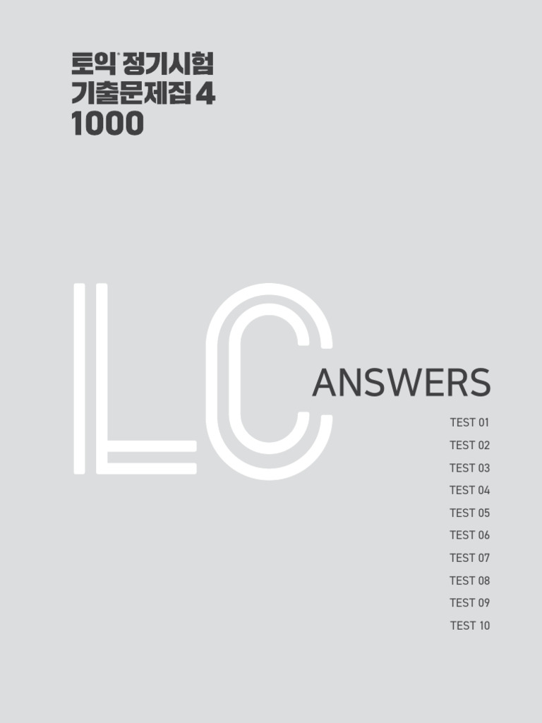 ĐÁP ÁN ETS 2025 LC | PDF