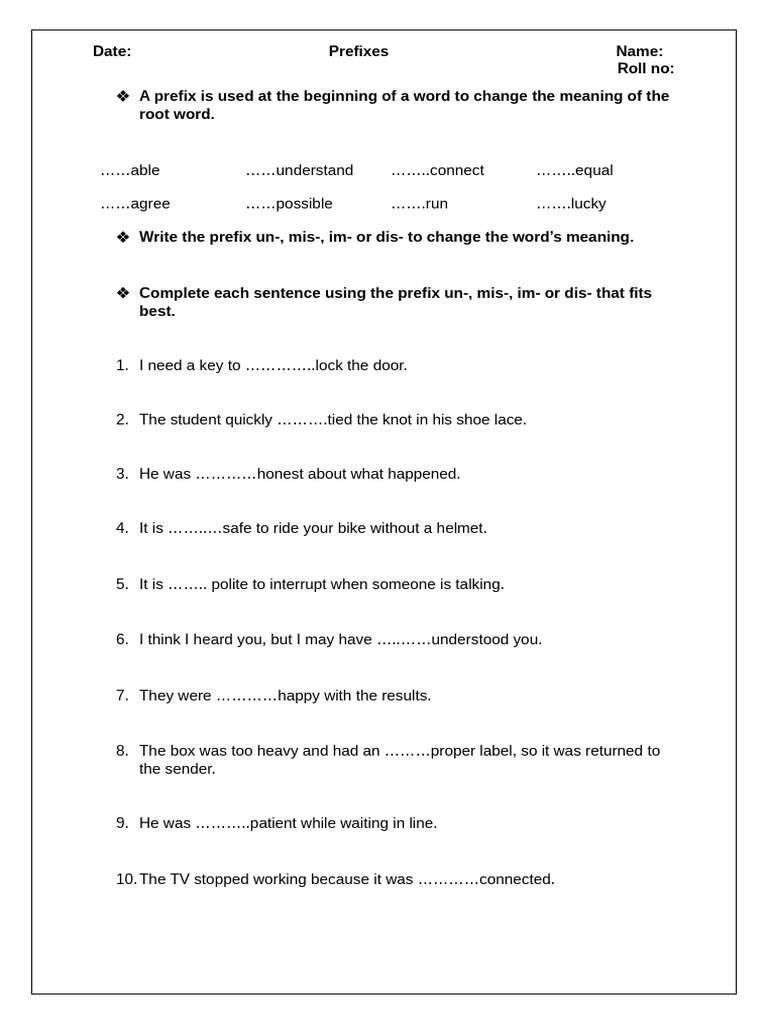 Present Prefix and Continuous Tense Guide | PDF