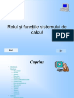 Rolul Si Functiile Sistemului de Calcul