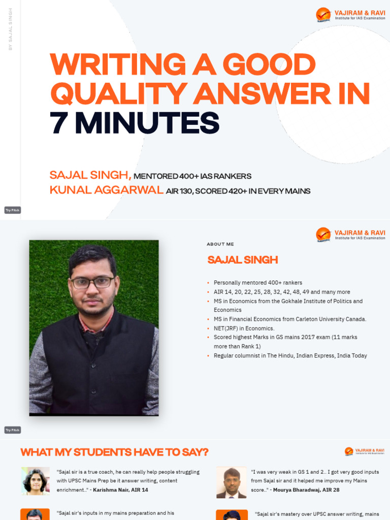 Mastering UPSC Answer Writing Techniques | PDF