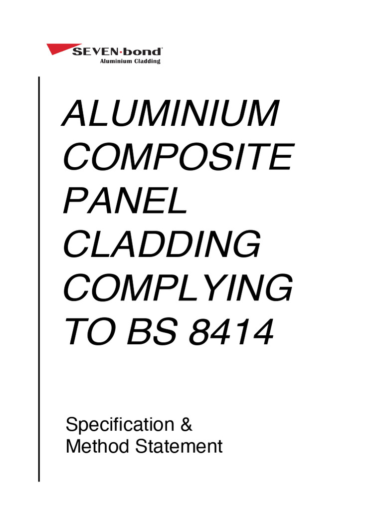 4mm SEVENbond (FR) ACP Specification (BS 8414) | PDF | Steel | Screw