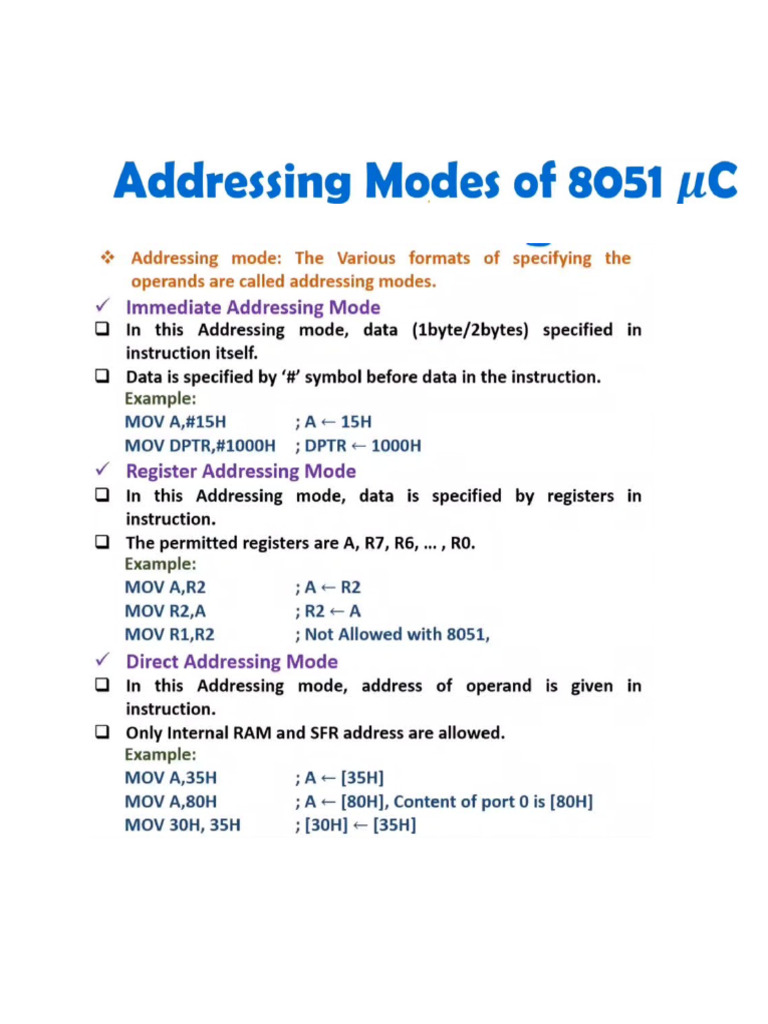 Addressing Mode | PDF
