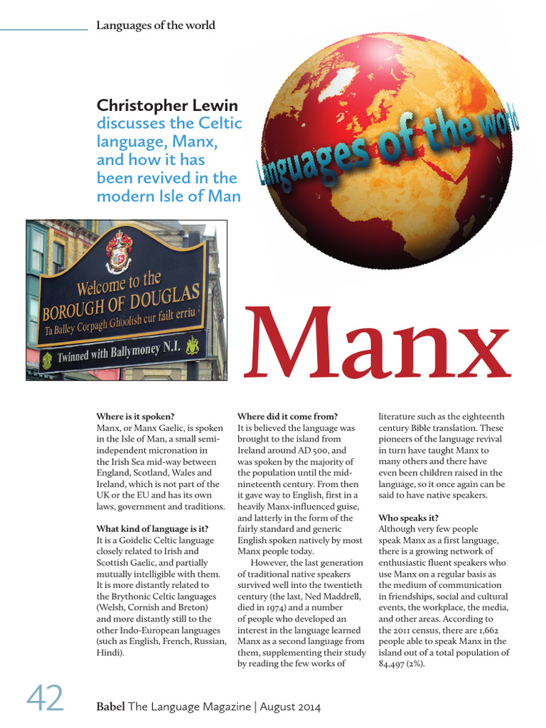 Manx Language Revival in the Isle of Man | PDF | Human Communication ...