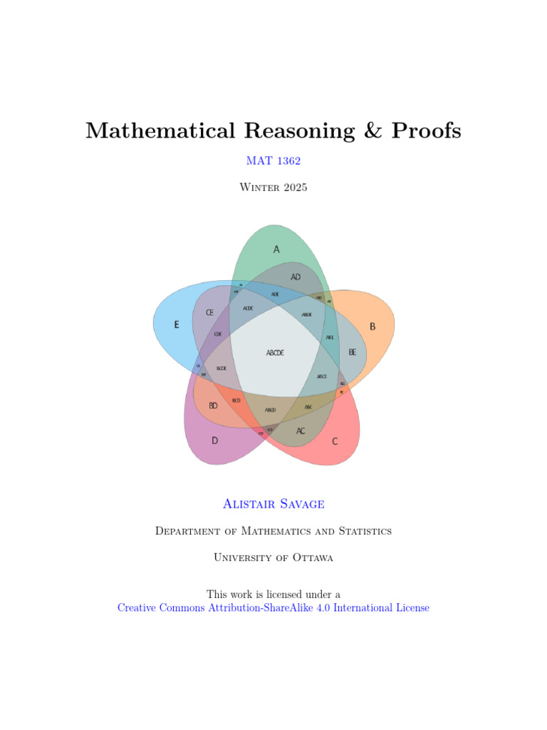 MAT1362-Mathematical Reasoning and Proofs | PDF | Mathematical Proof ...
